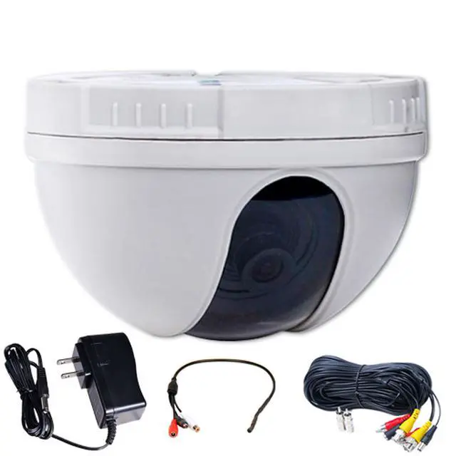 Main image of VideoSecu Dome Indoor CCD Security Camera 420TVL 3.6mm Wide Angle View Lens with Power Supply, Cable and Audio Microphone for CCTV Home DVR Surveillance System BYD