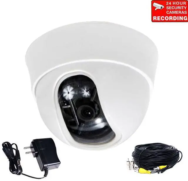 Main image of VideoSecu Dome Security Camera Built-in 1/3" Sony Effio CCD 600 TVL High Resolution 3.6mm Wide Angle Lens with Power Supply and Cable for CCTV DVR Home Surveillance System AN2