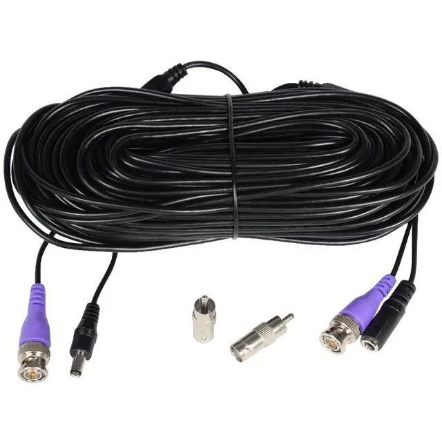 Alt view image 5 of 10 - VideoSecu 16 Pack Video Power Extension Cable 100 Feet Pre-made All-in-One Wire Cord for CCTV DVR Surveillance System HD Security Camera AHD, CVI, TVI HD Analog Camera CKX