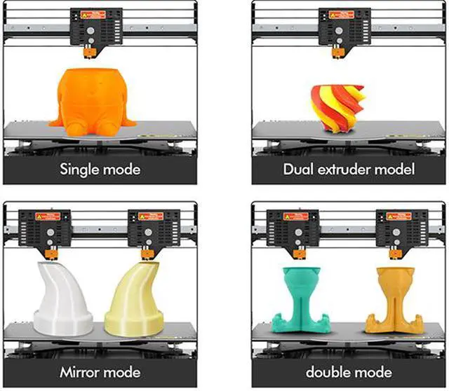 Alt view image 6 of 6 - JGMAKER 3D Printer Artist-D Pro IDEX Dual Extruder 3D Printers Direct Drive Extruder TMC2209 Driver MeanWell Power Supply Large Build 300X300X340mm 98% Pre- Assemble ABS PLA PETG TPU Flexible 1.75mm