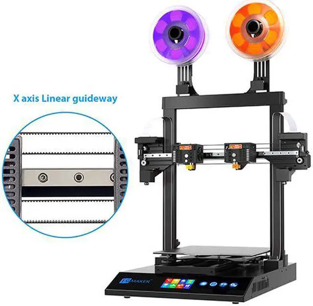 Alt view image 5 of 6 - JGMAKER 3D Printer Artist-D Pro IDEX Dual Extruder 3D Printers Direct Drive Extruder TMC2209 Driver MeanWell Power Supply Large Build 300X300X340mm 98% Pre- Assemble ABS PLA PETG TPU Flexible 1.75mm
