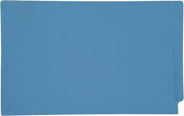Main image of 14pt Dark Blue Folders, Full Cut 2-Ply END TAB, Legal Size (Box of 50)