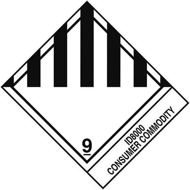 Main image of 4" x 4-3/4" Class 9 - Consumer Commodity ID8000 Labels (500 per Roll)
