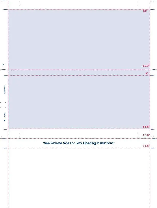 Main image of 8-1/2" x 11" Z Fold Multi-Purpose Blue Screen on Face, Blockout Back (Box of 2000)