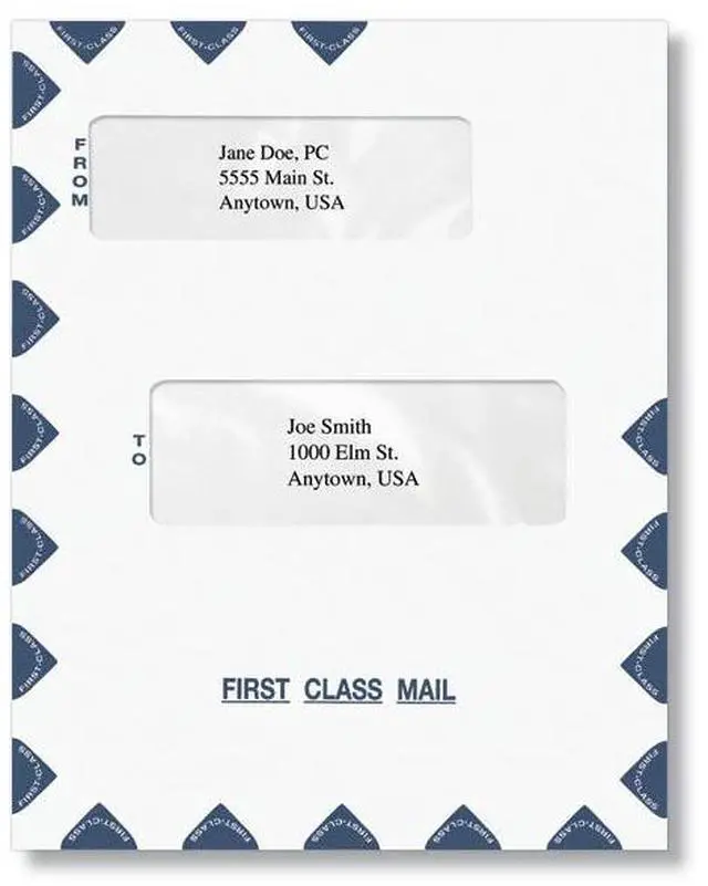 Main image of Offset Window First Class Mail Envelope - Moisture Seal