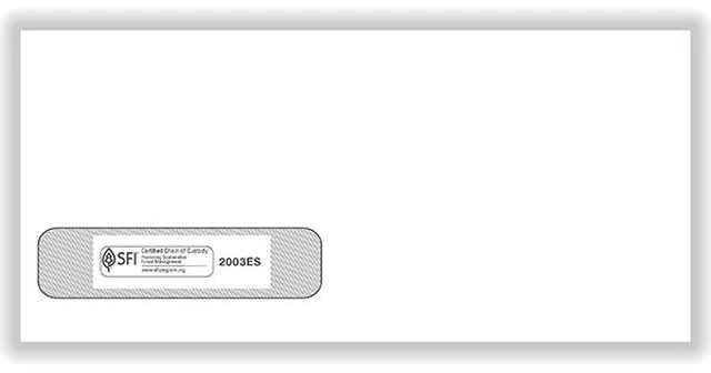 Main image of ADA 4-1/8" x 9" Self Seal Envelope with Window for 2002, 2004 & 2006 Versions (500/case)