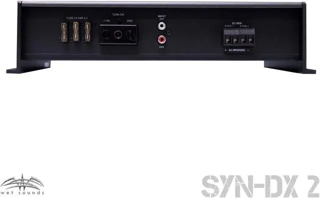 Alt view image 4 of 4 - Wet Sounds SYN-DX 2 Full Range Class D Amplifier & Stinger 7-Meter 4-Gauge Amplifier Wiring Kit w/ RCAs