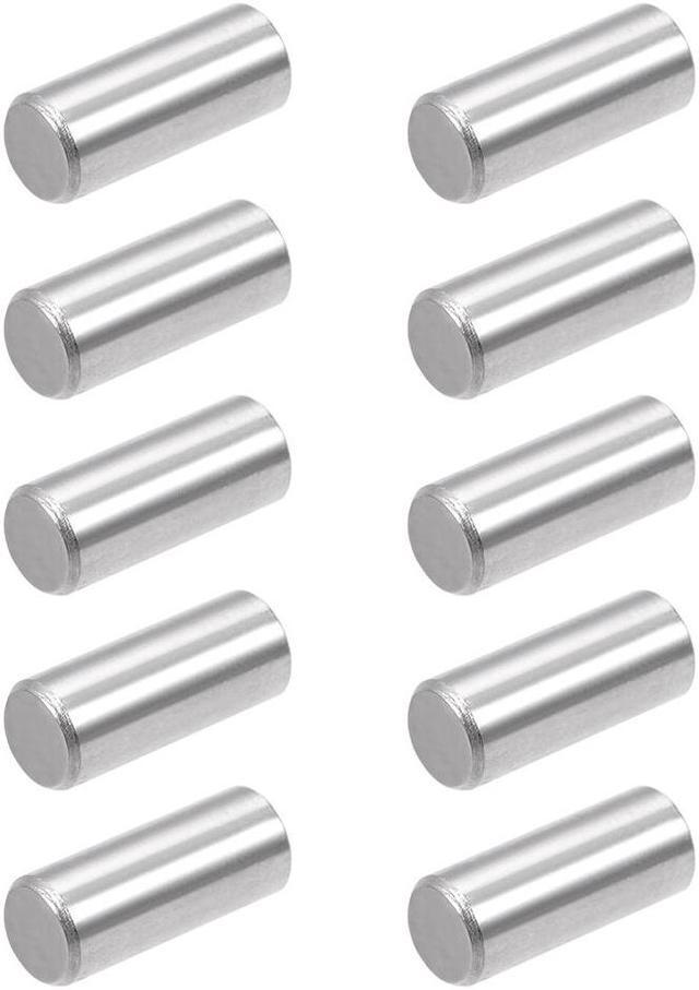 Main image of 10Pcs 8mm x 20mm Dowel Pin 304 Stainless Steel Shelf Support Pin Fasten Elements Silver Tone