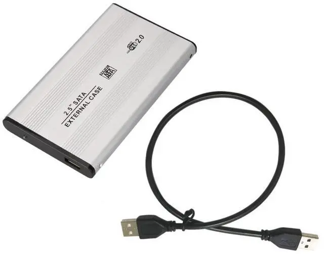 Alt view image 6 of 6 - 3 Color 2.5Inch HDD Case USB2.0 Aluminum Alloy SATA External Mobile Hard Disk SSD Solid Hard Disk Storage Case HDD Box Enclosure