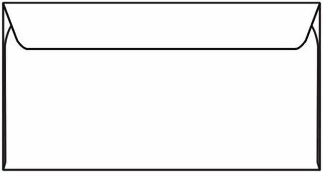 Main image of Slim-Jim Machine Insertable Open Side Booklet Envelopes, 6" x 11-3/8", 24#, White (Box of 1000)