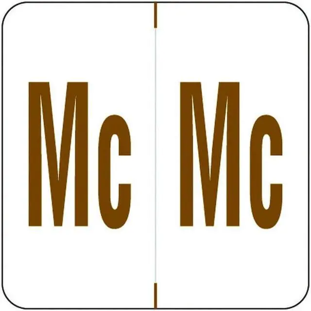 Main image of Barkley ADPK Compatible "Mc" Labels, Laminated Stock, 1-1/2" X 1-1/2" Individual Letters - Pack of 228