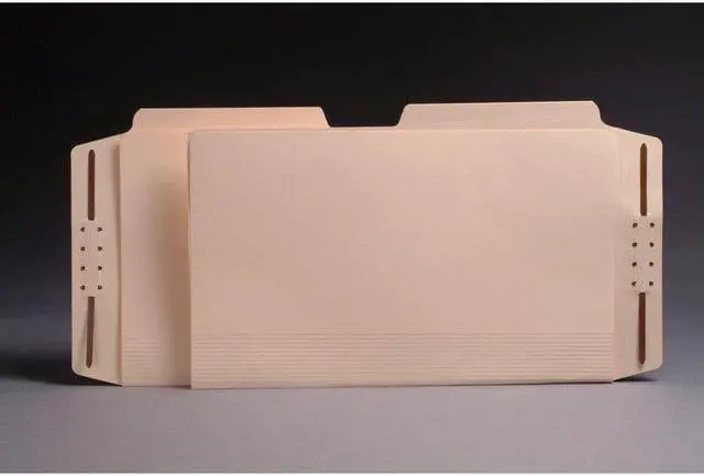 Main image of TOP TAB Manila Case Binders, Legal Size, 1/2 Cut Assorted Tabs (Box of 50)