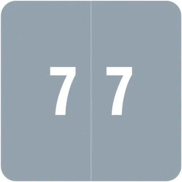 Main image of Smead DCC Compatible "7" Numeric Labels, Laminated Stock, 1-1/2" x 1-1/2" Individual Numbers - Roll of 250