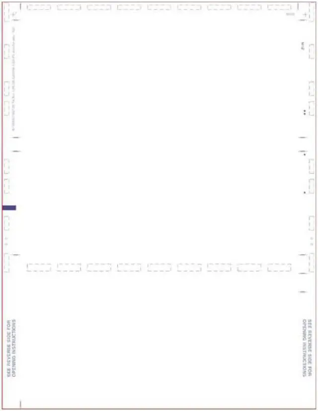 Main image of White Pressure Seal Form, with Blockout, Z Fold (Carton of 2,000)