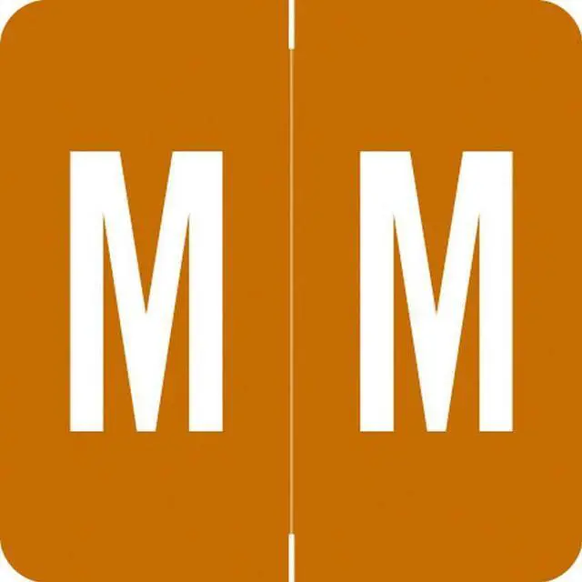 Main image of Barkley ADPK Compatible "M" Labels, Laminated Stock, 1-1/2" X 1-1/2" Individual Letters - Pack of 228