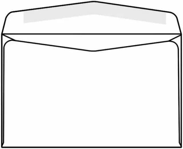 Main image of Neopost Machine Insertable Open Side Booklet Envelopes, 6" x 9-1/2", 24#, White, Side Seams (Box of 500)