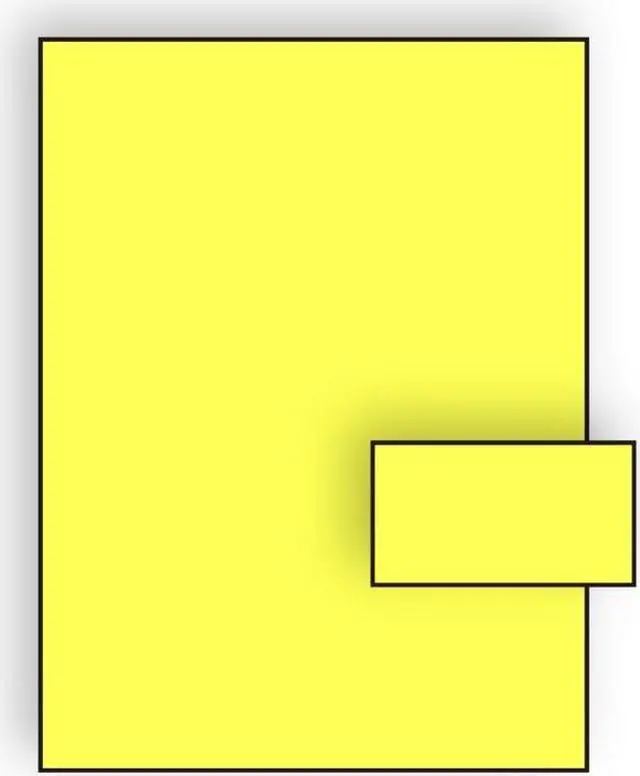 Main image of Business Card Stock, 8-1/2" x 11", 65#, Brightly Colored Lemon, Acid Free (Box of 250)