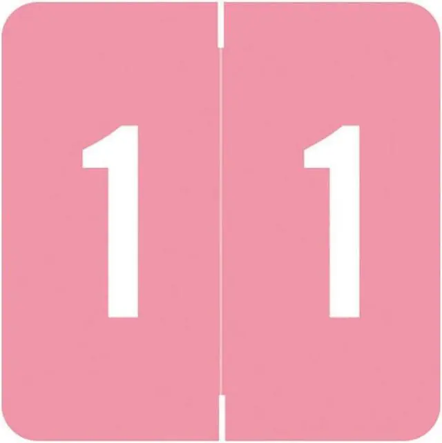 Main image of Barkley FNDBM Compatible  "1" Numeric Labels, Laminated Stock, 1-1/2" x 1-1/2" Individual Numbers - Roll of 500