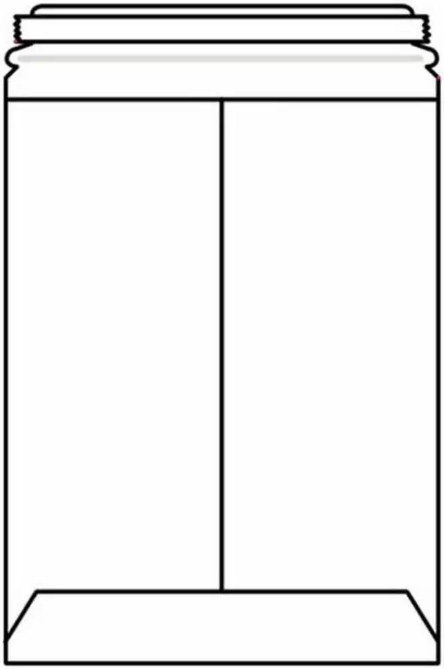 Main image of Open End No Bend Mailer Envelopes, 11" x 13-1/2", .028#, 100% Recycled Board, Pressure Sensitive Seal (Box of 100)