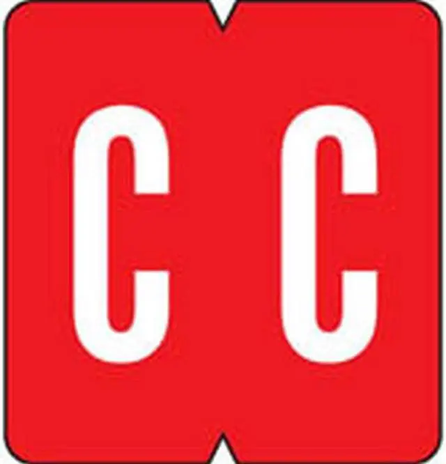 Main image of VRE/GBS Compatible "C" Labels, Polylaminated Stock, 1.3 " X 1-1/4" Individual Letters - 200 Per Pack
