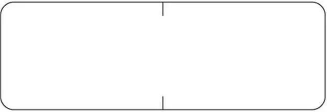 Main image of Barkley Compatible Solid White Labels, Laminated Stock, 1/2" X 1-1/2" Individual Colors - Roll of 500
