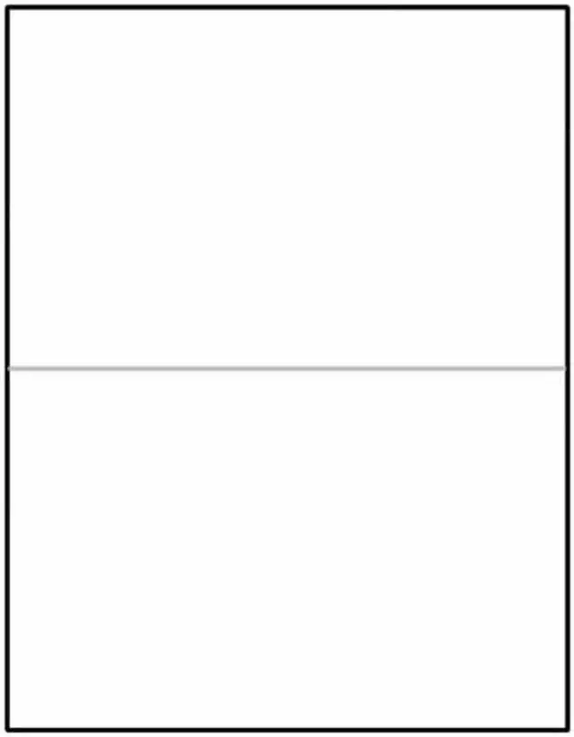 Main image of Laser Label Sheet, 8-1/2" x 5-1/2" Laser Finish, Flat Sheet and Pre-Die Cut Labels (Box of 100)
