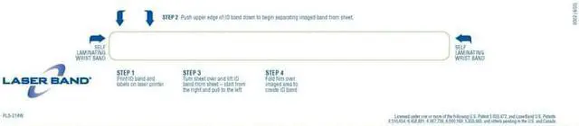 Main image of 8-1/2" x 11" Pediatric Band w/ Labels & Hole Punches (Carton of 1000)