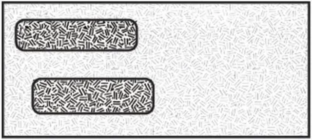 Main image of #9 Digi-Clear DG-2 Window Envelope, Black Confetti Tint, Diagonal Seams, Laser Compatible (Box of 500)