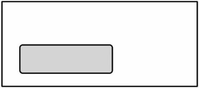 Main image of #10 Laser Safe Window Digiclear Envelopes, Diagonal Seams, 4-1/8" x 9-1/2", 24#, White (Box of 500)