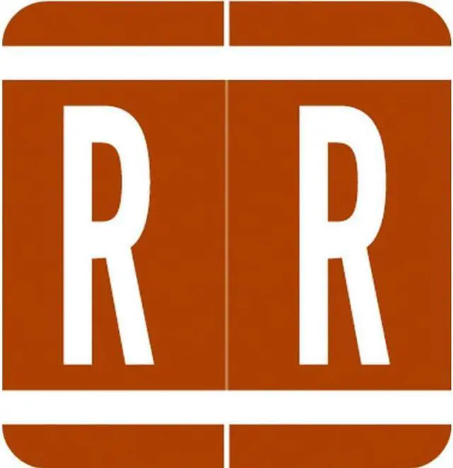 Main image of VRE/GBS Compatible "R" Labels, Polylaminated Stock, 1.3 " X 1-1/4" Individual Letters - Rolls of 250
