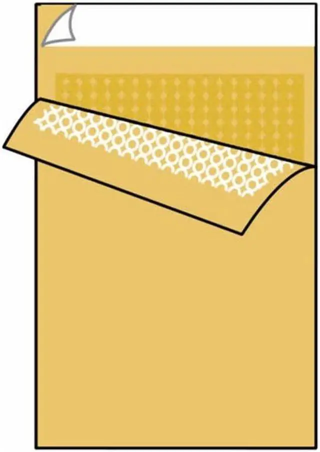 Main image of #0 Open End Bubble-Lite Mailer Envelopes, 6" x 10", 55#, 100% Recycled, Golden Kraft, Peel & Seal (Box of 250)