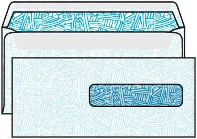 Main image of #10-1/2 Health Insurance Claim Poly Window Envelopes, 4-1/2" x 9-1/2", 24#, White, Blue Wesco Inside Tint (Box of 500)