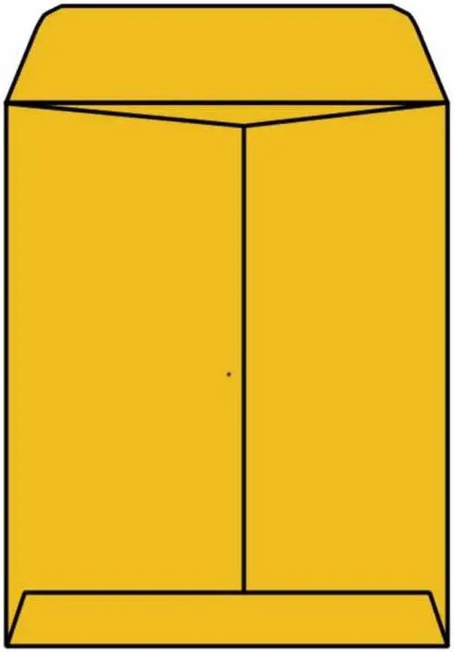 Main image of Open End Catalog Envelopes, 10" x 13", 28# Tan/Brown Kraft, Center Seam, Self-Sealing Latex, Flaps Extended (Box of 250)