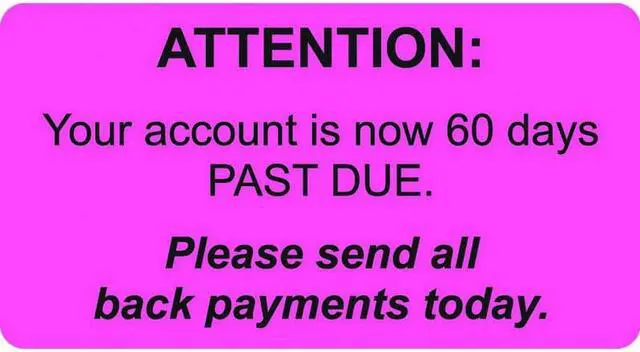 Main image of Billing Labels, Attention Send Payment, Fluorescent Pink, 3-1/4" x 1-3/4", (Roll of 250)