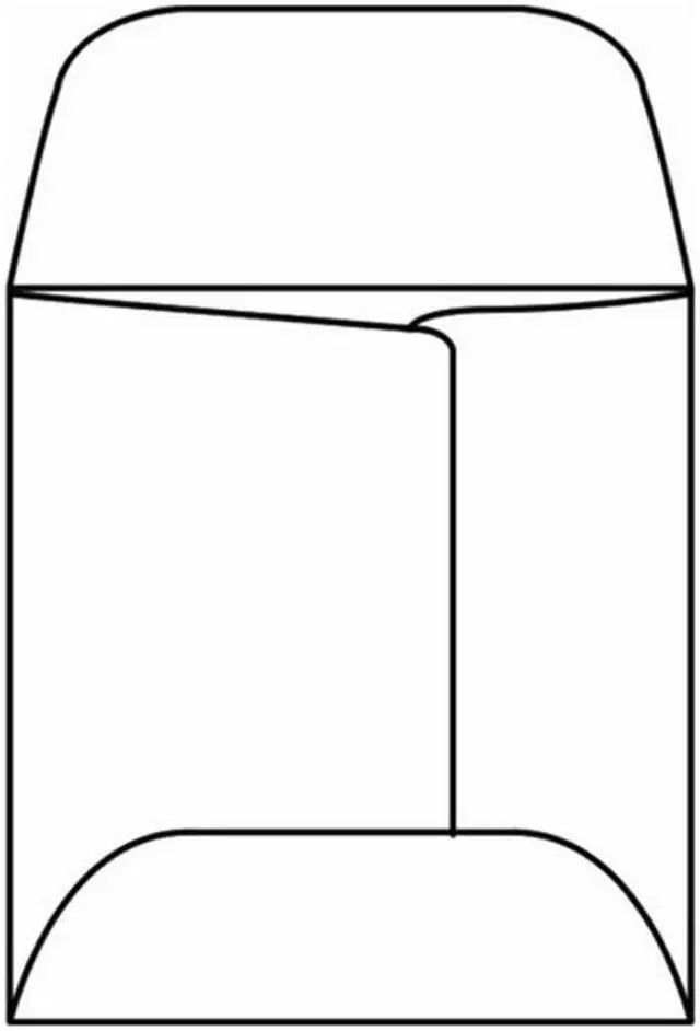 Main image of Open Side Lens Envelope, 2-1/4" x 2-1/4", 20#, White, Center Seam, Ungummed Flaps Extended (Box of 1000)