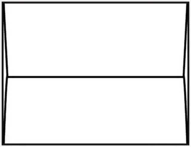 Main image of #A-6 Announcement Envelopes, 4-3/4" x 6-1/2", 24#, White (92% Brightness), Square Flap Down (Box of 500)