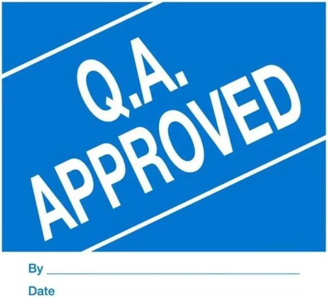 Main image of 4" x 4" Q.A. Approved Labels (500 per Roll)