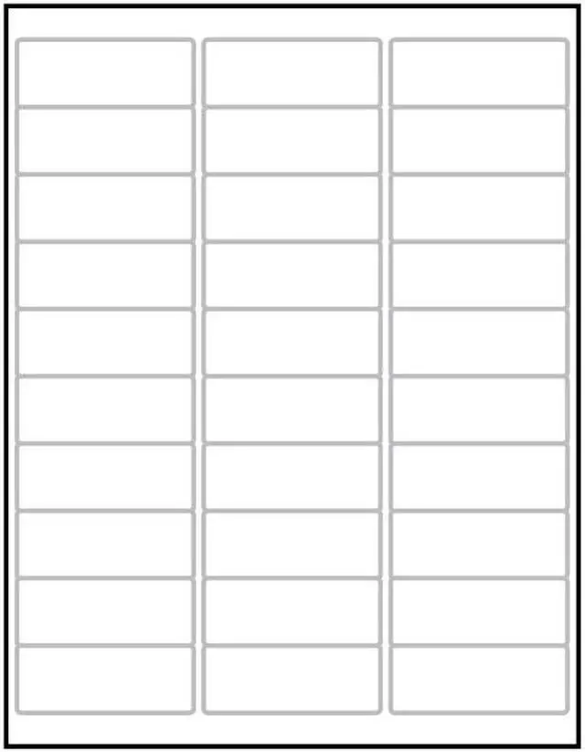 Main image of Laser Label Sheet, 2-5/8" x 1" Laser Finish, Flat Sheet and Pre-Die Cut Labels (Box of 100)