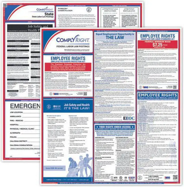 Main image of ComplyRight Fed/State Idaho Compliance Labor Law Poster Kit, Laminated, 24" x 24" - 1 set per pack