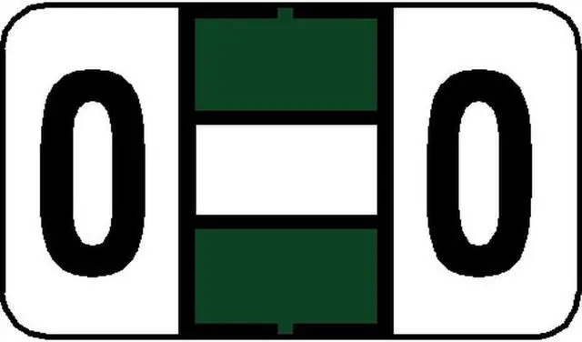 Main image of Jeter 7200 Compatible "O" Labels, Laminated Stock, 15/16" X 1-5/8", Individual Letters - Pack of 225