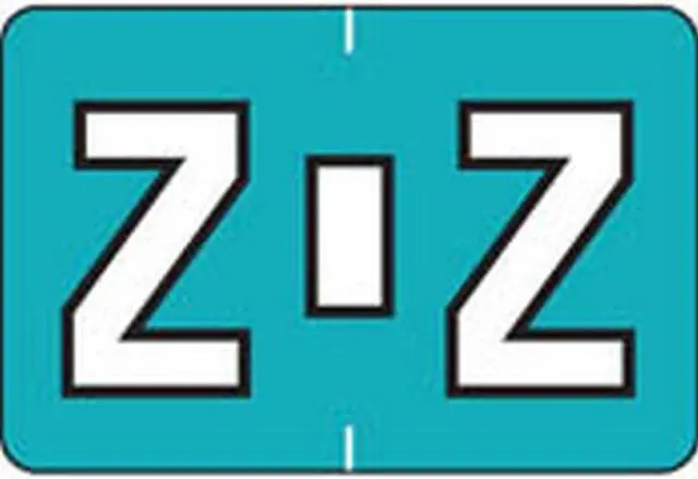 Main image of Colwell Compatible Alpha "Z" Labels, Polylaminated Stock, 1" X 1-1/2" Individual Letters - Pack of 225