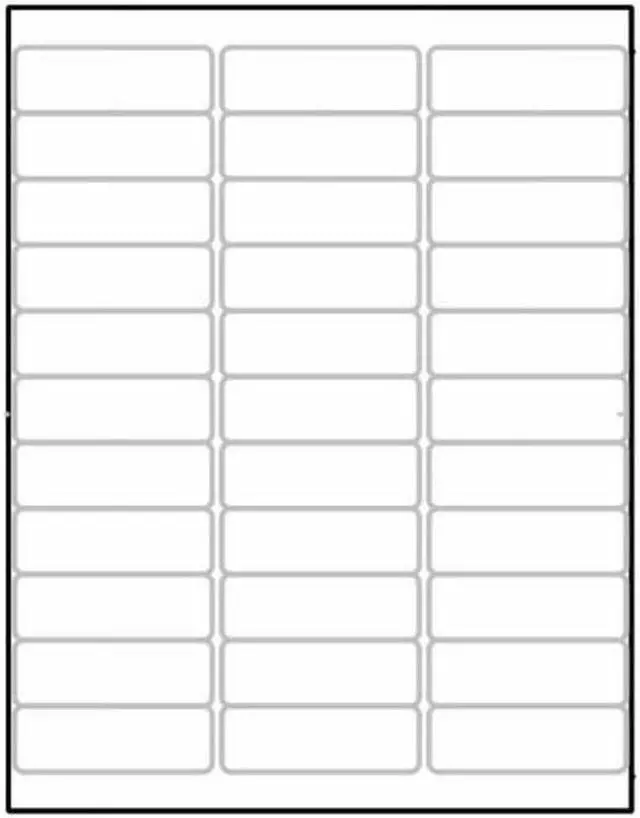 Main image of Laser Label Sheet, 2-5/8" x 7/8" Laser Finish, Flat Sheet and Pre-Die Cut Labels (Box of 100)