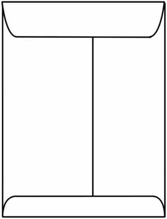 Main image of Open End Catalog Envelopes, 10" x 15", 28#, White, Center Seam (Box of 500)