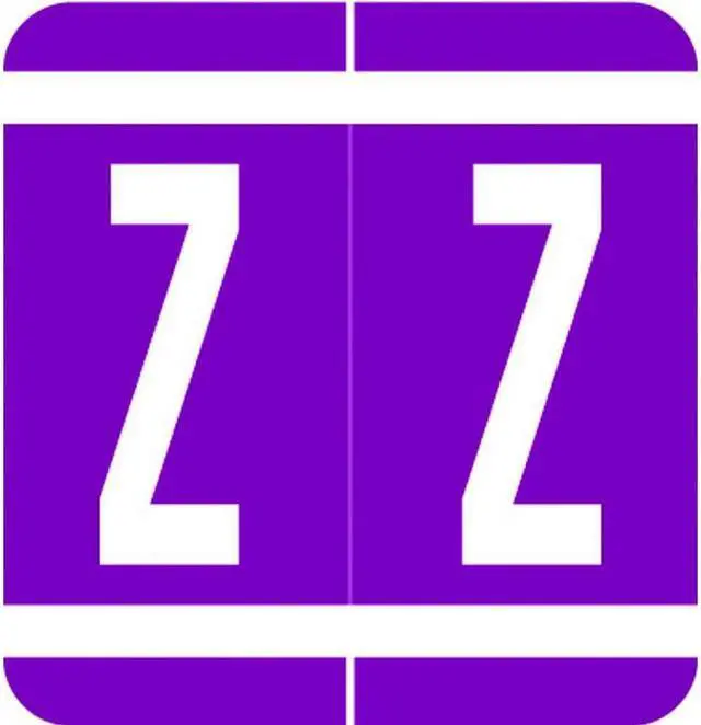 Main image of VRE/GBS Compatible "Z" Labels, Polylaminated Stock, 1.3 " X 1-1/4" Individual Letters - Rolls of 250