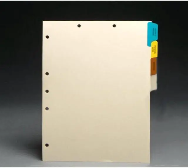 Main image of Stock Chart Divider Sets, Medical, Side Tabs, 1/4th Cut (100 Sets of 4 Tabs)
