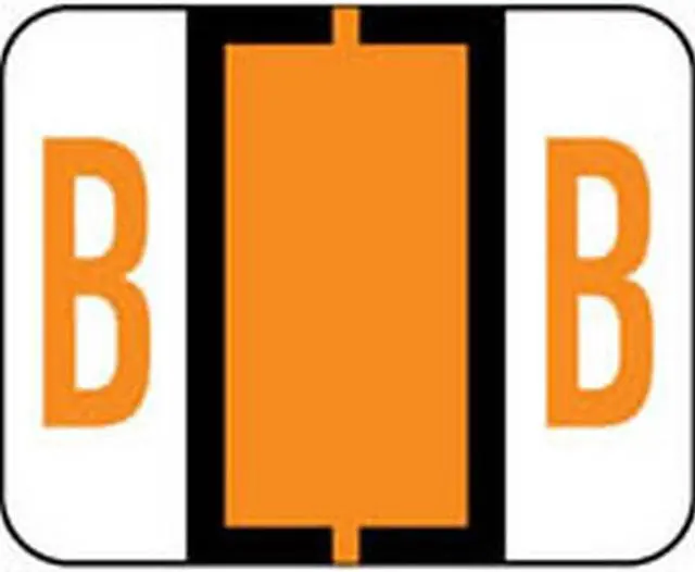 Main image of Smead Compatible "B" Labels, Polylaminated Stock, 1" X 1-1/4" Individual Letters - Roll of 500