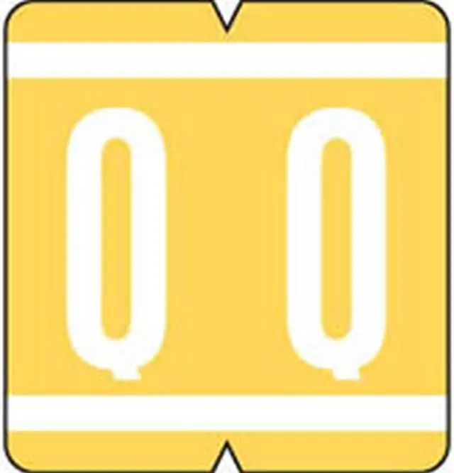 Main image of VRE/GBS Compatible "Q" Labels, Polylaminated Stock, 1.3 " X 1-1/4" Individual Letters - 200 Per Pack
