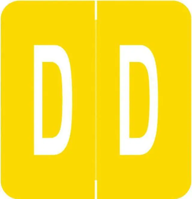 Main image of VRE/GBS Compatible "D" Labels, Polylaminated Stock, 1.3 " X 1-1/4" Individual Letters - Rolls of 250
