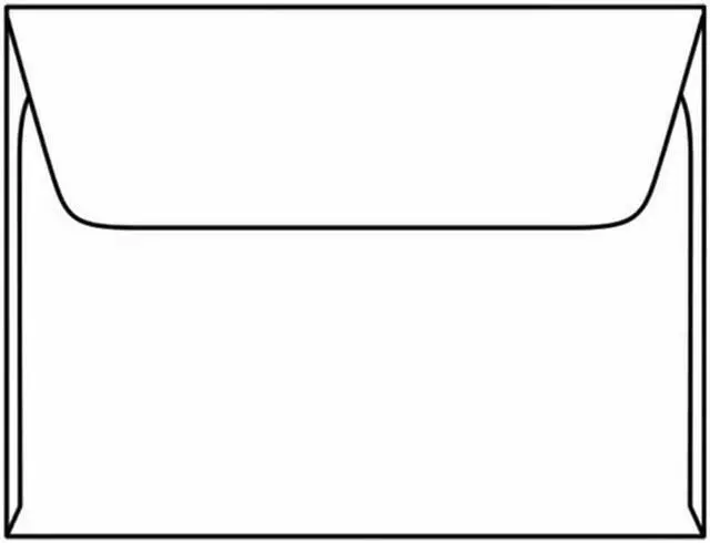 Main image of #A-8 Machine Insertable Announcement Envelopes, 5-1/2" x 8-1/8" 24# Bright White (96% Bright), Rounded Flap (Box of 500)