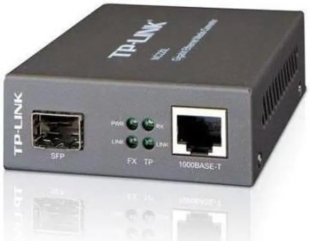 Alt view image 15 of 20 - TP-Link Gigabit SFP to RJ45 Fiber Media Converter | Fiber to Ethernet Converter | 10/100/1000Mbps RJ45 Port to 1000Base-SX/LX SFP Slot Supporting MiniGBIC Modules (MC220L)